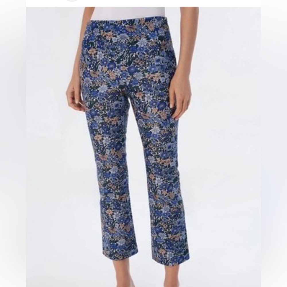 Tuckernuck Wild Hyacinth Ashford High Waist Slim Kick Cropped Pants
